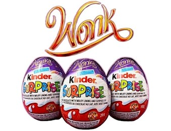 KINDER SURPRISE WONKA BLUE EGG 20G X24