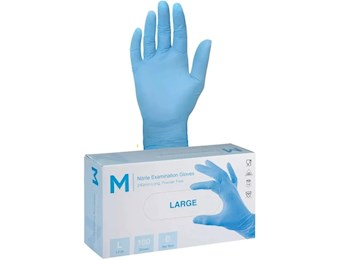 NITRILE LARGE GLOVES POWDER FREE