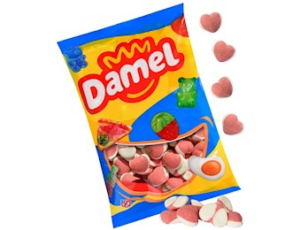 DAMEL SOUR STRAWBERRY HEARTS X1KG