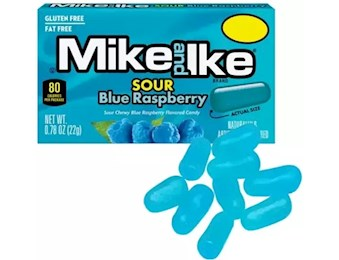 MIKE & IKE SOUR BLUE RASPBER TB 141G X12