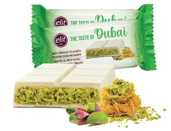 TAST OF DUBAI WHITE CHOCOLATE PIS CREAM 90G X12