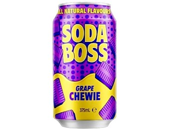 SODA BOSS GRAPE CHEWIE 375ML 