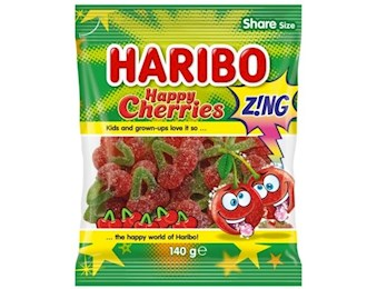 HARIBO SOUR HAPPY CHERRIES 140G