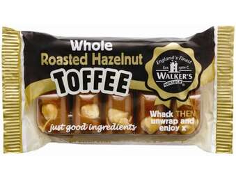 WALKERS NONSUCH HAZELNUT TOFFEE 100GX10