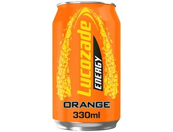 LUCOZADE ORANGE CAN 330ML X24 UK