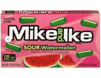 MIKE & IKE SOUR WATERMELON TB 120G X12