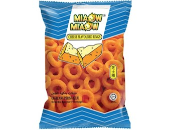 MIAOW MIAOW CHEESE RINGS PARTY PACK 150G 