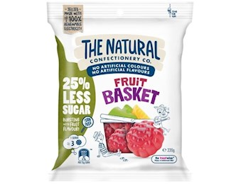 The Natural Confectionery Co FRUIT BASKET REDU SUGAR 220G
