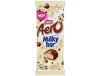 NESTLE AERO MILKEYBAR WHITE BLOCK 118G X12