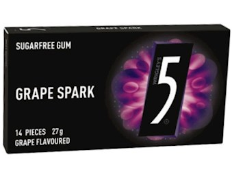 WRIGLEY FIVE GUM GRAPE SPARK TAB OTC 27G X2