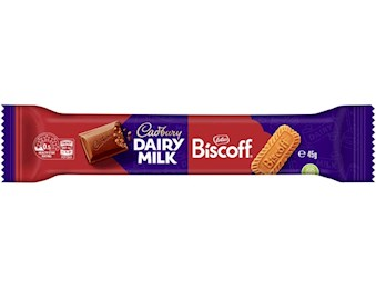 CADBURY DAIRYMILK BISCOFF CHUNKY BAR 45GX48