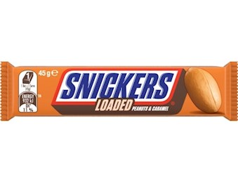 SNICKERS LOADED MEDIUM BAR 45G X25 