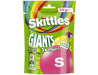 SKITTLES GIANTS SOUR LARGE BAG 132G