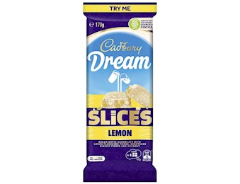 CADBURY  DREAM LEMON SLICE BLOCK 170GX15
