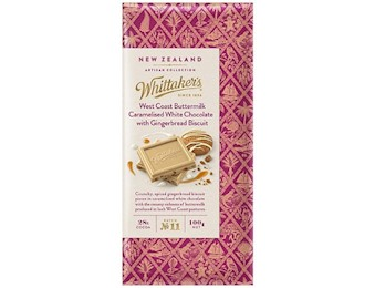 WHITTAKERS GINGERBREAD BTRMILK CARAMELISED 100G