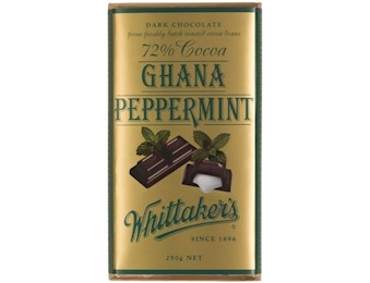 WHITTAKERS GHANA PEPPERMINT 72% Block 250G