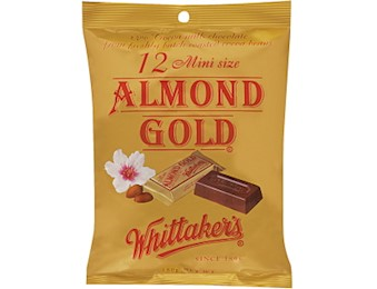 WHITTAKERS ALMOND GOLD MINI SLABS 18OG