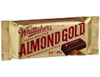 WHITTAKERS ALMOND GOLD SLAB 45G