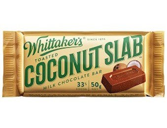 WHITTAKERS TOASTED COCONUT SLAB 50G