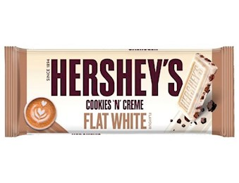 HERSHEY'S COOKIE N CREAM FLAT WHITE BAR 38G