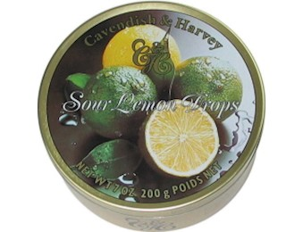 CAVENDISH AND HARVEY LEMON DROP S/FREE TIN 200G