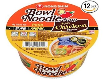 NSHIM SPICY CHICKEN BOWL NOODLE 86G