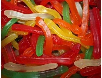 DRAGON COLOURED GUMMY SNAKES