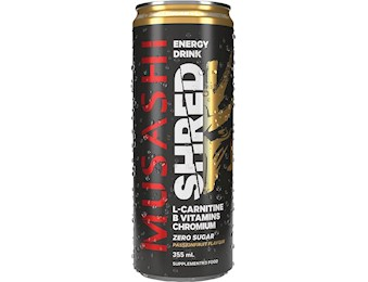 MUSASHI SHRED ENERGY PASSIONFRUIT 355ML