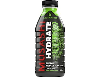 MUSASHI HYDRATE GREEN APPLE 600ML