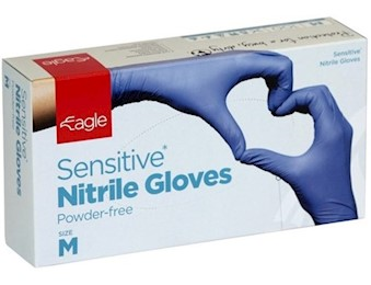 NITRILE MEDIUM GLOVES POWDER FREE