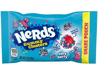 NERDS GUMMY CLUSTERS VERY BERRY SHARE POUCH 85G