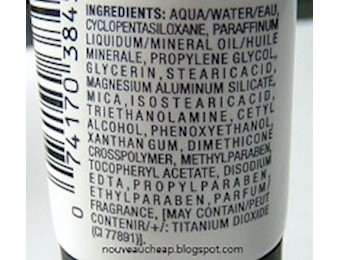 INGREDIENTS LABLES