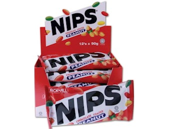 NIPS Chocolate PEANUTS 70G