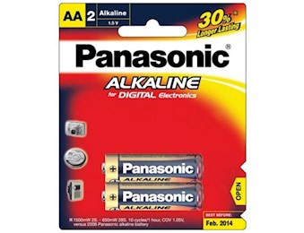 PANASONIC ALKALINE BATTERY AA 2PK