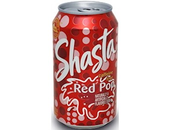 SHASTA RED POP 355ML