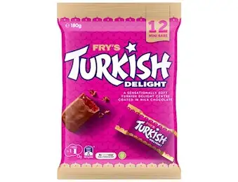 CADBURY TURKISH DELIGHT SHAREPACK 180G BAG 