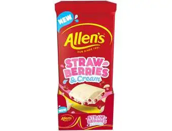 ALLEN'S BLOCK STRAWBERRY CREAM 170G X12