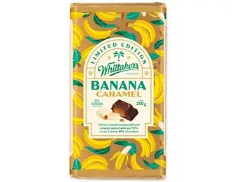 WHITTAKERS LE BANANA CARAMEL BLOCK LE 250G