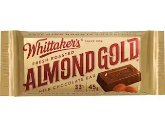 WHITTAKERS ALMOND GOLD SLAB 45G