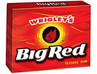 WRIGLEY BIG RED GUM SLIM 15 STK 37g X10