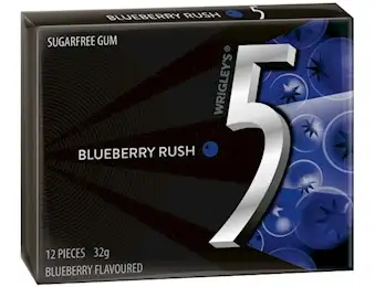 WRIGIGLEY FIVE GUM BLUEBERRY12 STICK 32G 