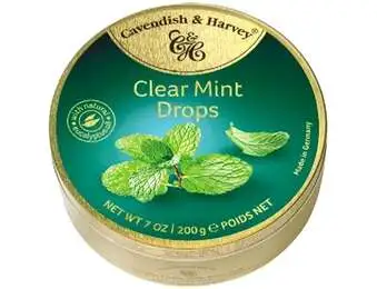 CAVENDISH AND HARVEY CLEAR MINT DROPS 200GX10