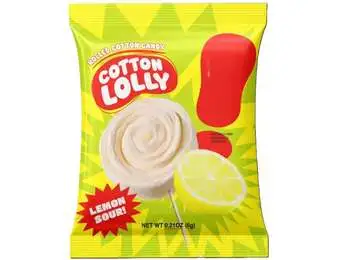 COTTON LOLLY SOUR LEMON 6G X10