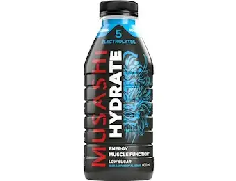 MUSASHI HYDRATE BLUE RASPBERRY 600MLX6