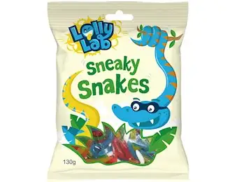 LOLLY LAB SNEAKY SNAKES 130G X24