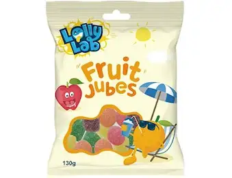 LOLLY LAB FRUIT JUBES 130G X24