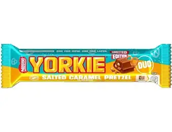 NESTLE YORKIE SALTED CARAMEL/PRETZEL DUO 66GX24