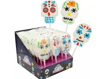 SKULL MALLOW POPS X24