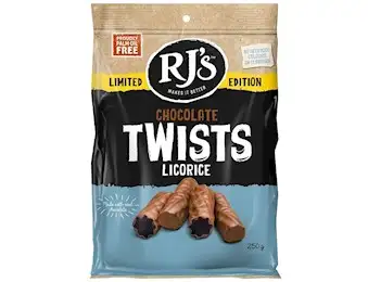 RJ CHOCOLATE COVERED LICORICE TWISTS 280G