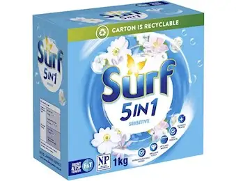 SURF LAUNDRY POWDER SENSITIVE FRONT&TOP LOADER 1KG